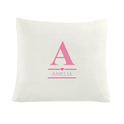 Personalised Girls Initial Cushion Textiles Everything Personal