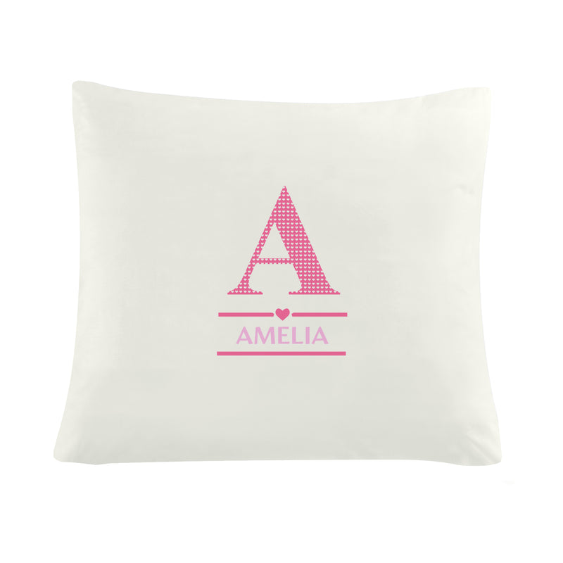 Personalised Girls Initial Cushion Textiles Everything Personal