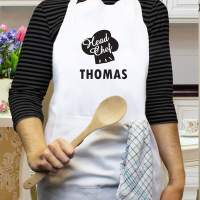 Personalised Head Chef Apron Kitchen, Baking & Dining Gifts Everything Personal