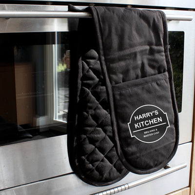 Personalised BBQ & Grill Oven Gloves Kitchen, Baking & Dining Gifts Everything Personal