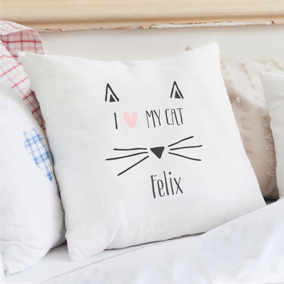 Personalised Cat Features Cushion Cover Textiles Everything Personal