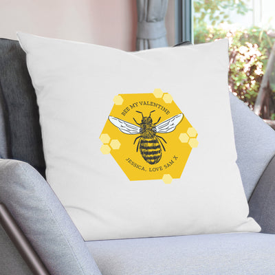 Personalised Bee Cushion Cover Textiles Everything Personal