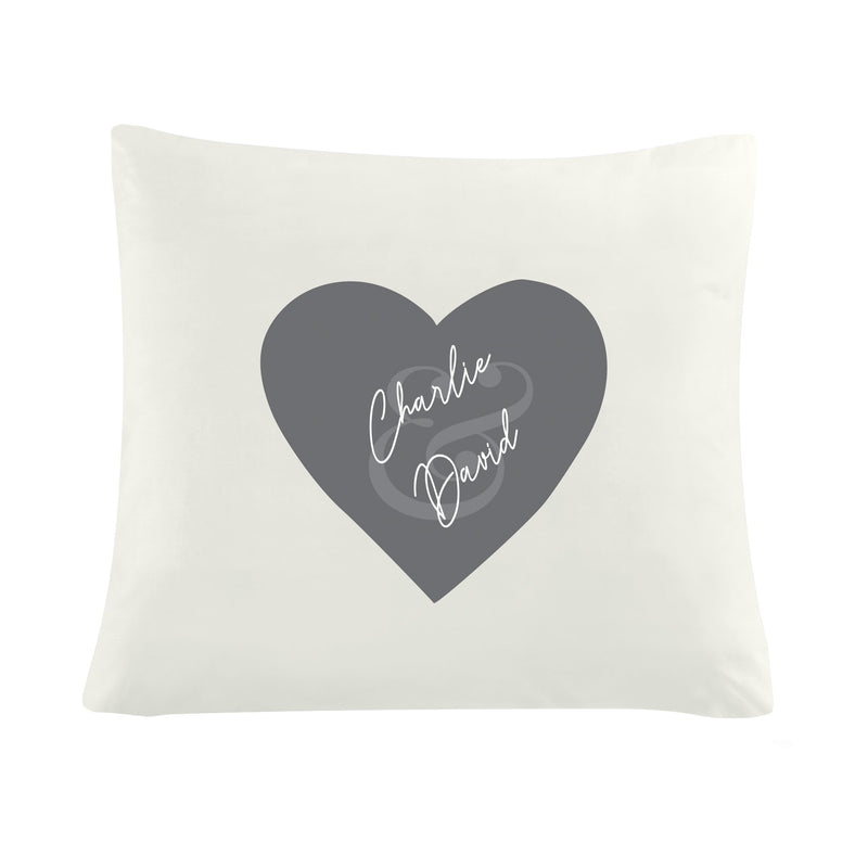 Personalised Couples Heart Cushion Cover Textiles Everything Personal