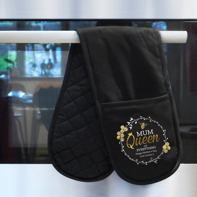 Personalised Queen Bee Oven Gloves Kitchen, Baking & Dining Gifts Everything Personal
