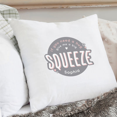 Personalised Squeeze Me Cushion Cover Textiles Everything Personal