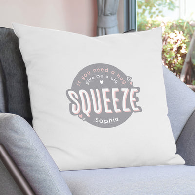 Personalised Squeeze Me Cushion Cover Textiles Everything Personal