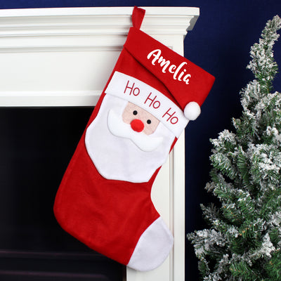 Personalised Name Only Santa Christmas Stocking Christmas Decorations Everything Personal