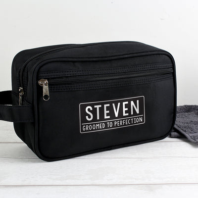 Personalised Black Vanity Bag Textiles Everything Personal