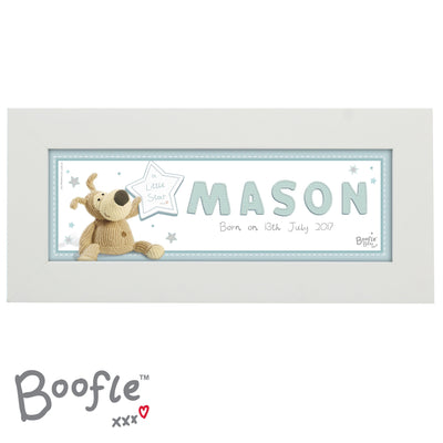 Personalised Boofle It's a Boy Name Frame Framed Prints & Canvases Everything Personal