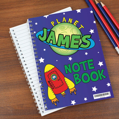 Personalised Space A5 Notebook Stationery & Pens Everything Personal