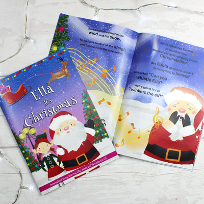 Personalised Girls ""It's Christmas"" Story Book, Featuring Santa and his Elf Twinkles Books Everything Personal