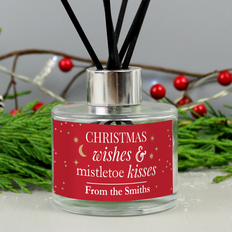 Personalised Christmas Wishes Reed Diffuser Candles & Reed Diffusers Everything Personal