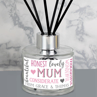 Personalised Mum Reed Diffuser Candles & Reed Diffusers Everything Personal
