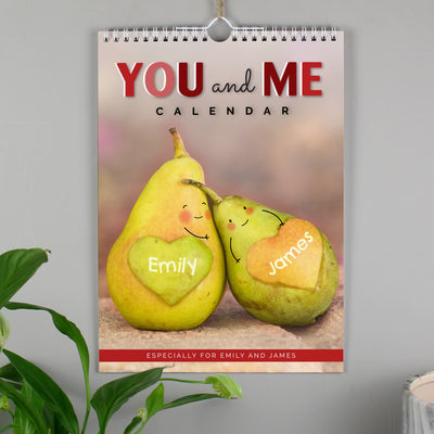Personalised A4 Couple You And Me Calendar Stationery & Pens Everything Personal