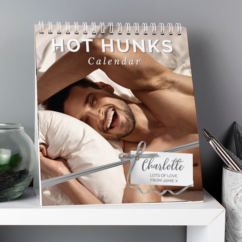 Personalised Hot Hunks Desk Calendar Stationery & Pens Everything Personal