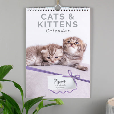 Personalised A4 Cats & Kittens Calendar Stationery & Pens Everything Personal
