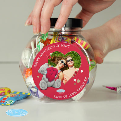 Personalised Me To You Valentines Photo Upload Sweet Jar Confectionery Everything Personal