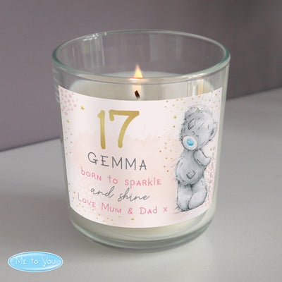 Personalised Me To You Sparkle & Shine Birthday Scented Jar Candle Licensed Products Everything Personal