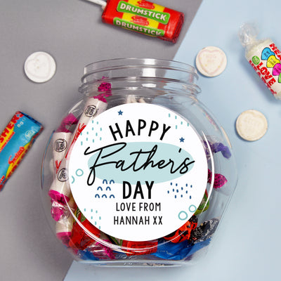 Personalised Father's Day Sweet Jar Confectionery Everything Personal