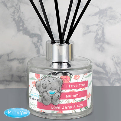 Personalised Me To You Floral Reed Diffuser Candles & Reed Diffusers Everything Personal