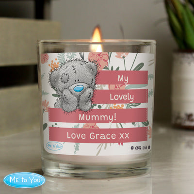 Personalised Me To You Floral Scented Jar Candle Candles & Reed Diffusers Everything Personal