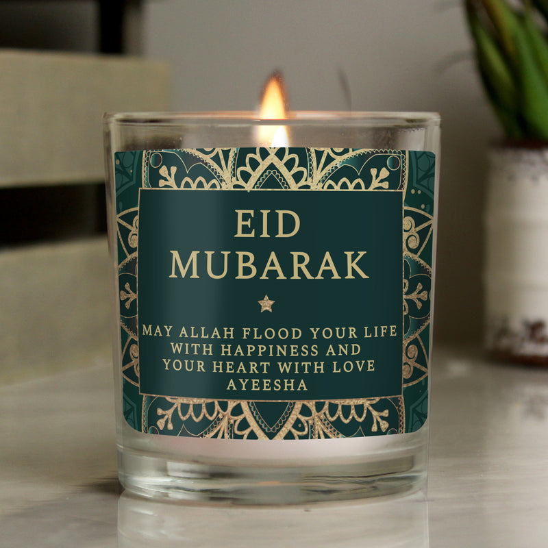 Personalised Eid and Ramadan Jar Candle Candles & Reed Diffusers Everything Personal