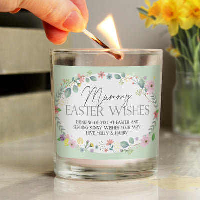Personalised Springtime Scented Jar Candle Candles & Reed Diffusers Everything Personal