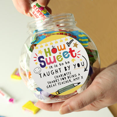 Personalised Shape Little Minds Sweet Jar Confectionery Everything Personal