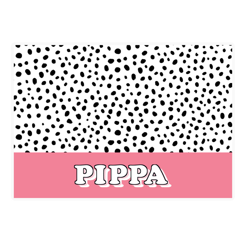 Personalised Pink Spots Dog Placemat Pet Gifts Everything Personal