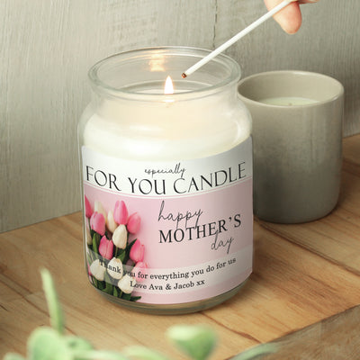 Personalised Especially For You Mothers Day Large Scented Jar Candle Candles & Reed Diffusers Everything Personal