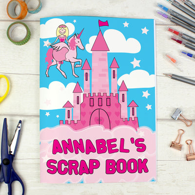 Personalised Princess & Unicorn - A4 Scrapbook Stationery & Pens Everything Personal