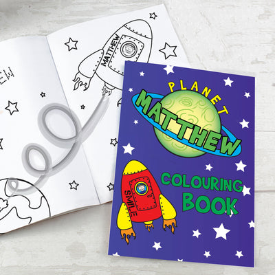 Personalised Space Colouring Book Books Everything Personal