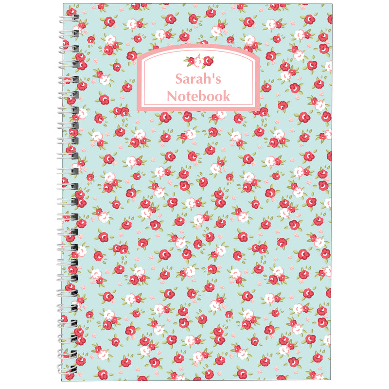 Personalised Vintage Floral A5 Notebook Stationery & Pens Everything Personal