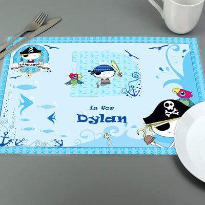 Personalised Pirate Placemat Mealtime Essentials Everything Personal