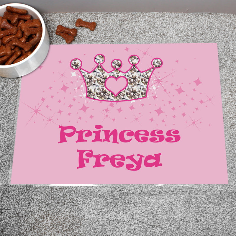 Personalised Pink Princess Pet Placemat Pet Gifts Everything Personal