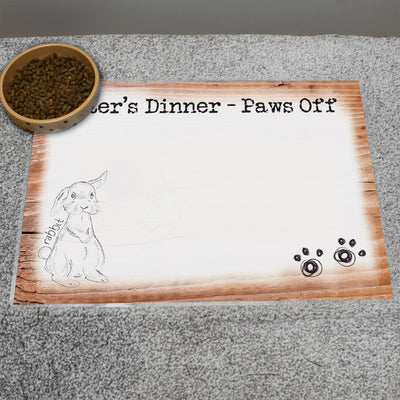 Personalised Scribble Bunny Placemat Pet Gifts Everything Personal