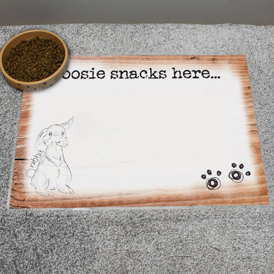 Personalised Scribble Bunny Placemat Pet Gifts Everything Personal