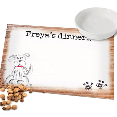 Personalised Scribble Dog Placemat Pet Gifts Everything Personal