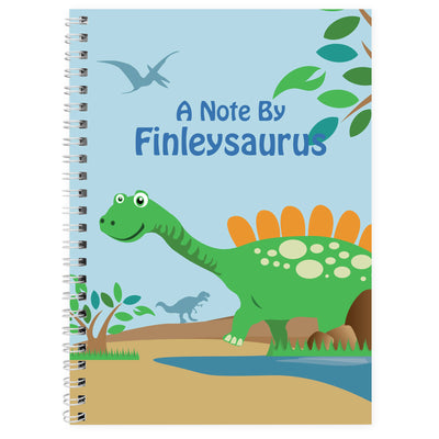 Personalised Dinosaur A5 Notebook Stationery & Pens Everything Personal