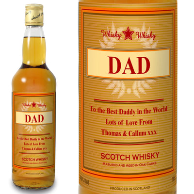 Personalised Gold Award Whisky Food & Drink Everything Personal