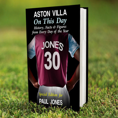 Personalised Aston Villa on this Day Book Books Everything Personal