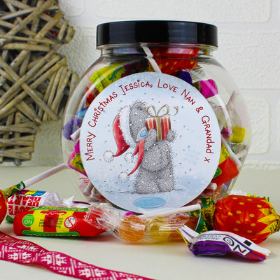 Personalised Me To You Christmas Sweet Jar Confectionery Everything Personal
