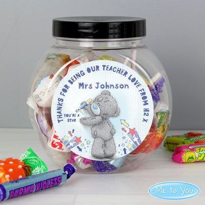 Personalised Me To You Teacher Sweets Jar Confectionery Everything Personal