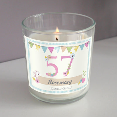 Personalised Birthday Craft Scented Jar Candle Candles & Reed Diffusers Everything Personal