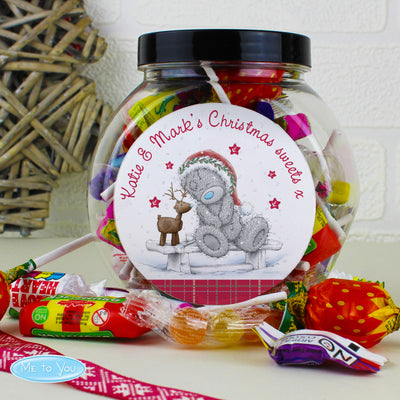 Personalised Me To You Reindeer Sweet Jar Confectionery Everything Personal