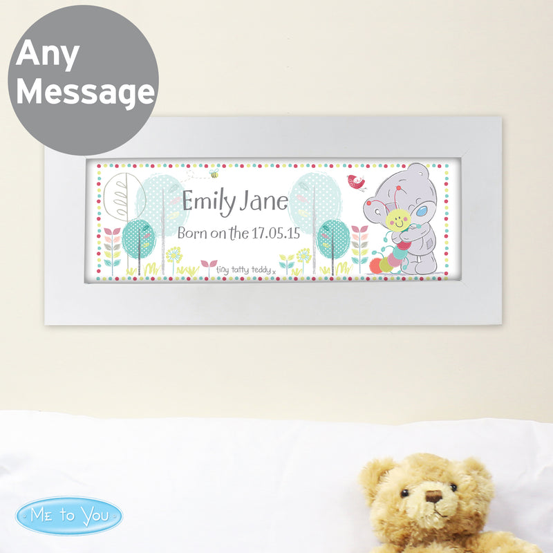 Personalised Tiny Tatty Teddy Cuddle Bug Name Frame Framed Prints & Canvases Everything Personal