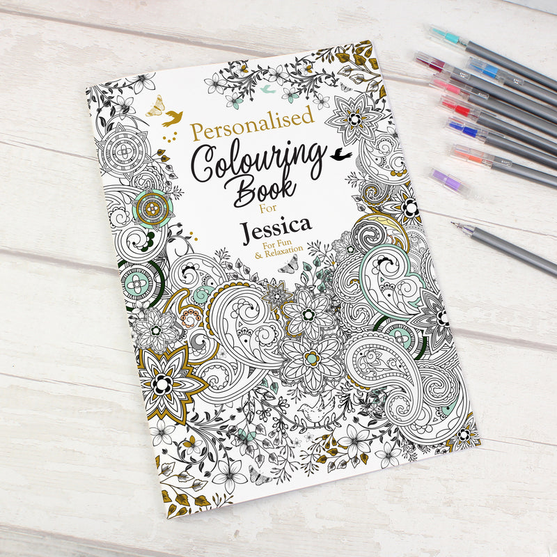 Personalised Botanical Colouring Book Books Everything Personal