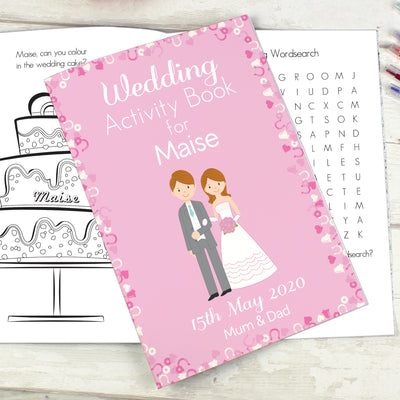 Personalised Wedding Activity Book for Girls Books Everything Personal