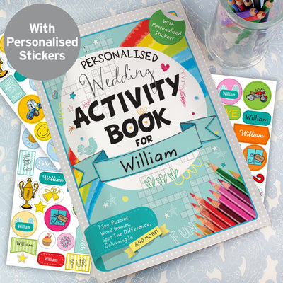 Personalised Wedding Activity Book with Stickers Books Everything Personal