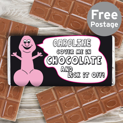 Personalised Willy Milk Chocolate Bar Confectionery Everything Personal